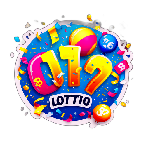 Malikhain na Illustrasyon ng Lotto Ticket