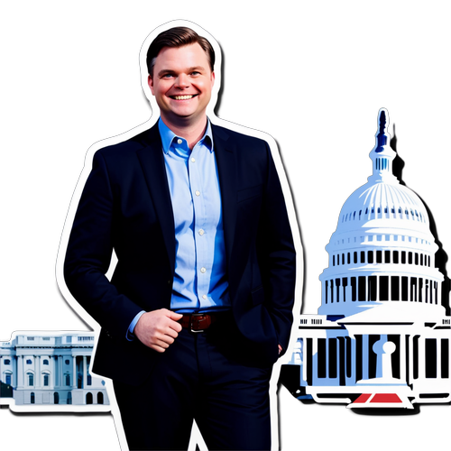 J.D. Vance : Le Sourire qui Réveille l'Amérique - Un Sticker Incontournable!