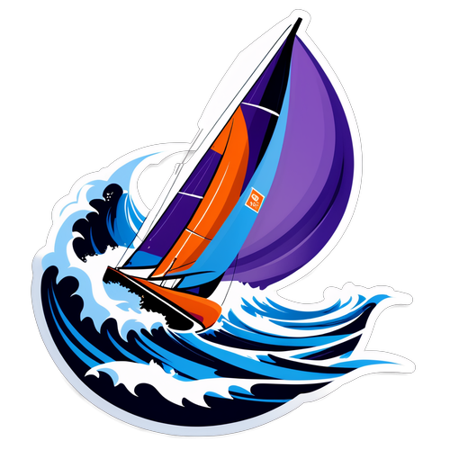 Élément graphique pour le Vendée Globe - Voilier Violette Dorange