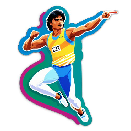 Hommage Éblouissant à Neeraj Chopra : Le Lancer de Javelot qui Fait Vibrer les Jeux Olympiques 2024!