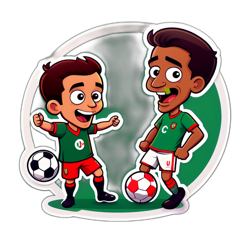 Katuni ya Mechi ya Soka Kati ya Portugal FC na Mpinzani wa Kibunifu