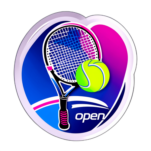 Sticker Tenis Terbuka AS 2025
