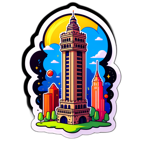 สติ๊กเกอร์หอการค้าแบบการ์ตูน