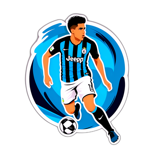 João Cancelo'nun Dribbling Anı Sticker Tasarımı