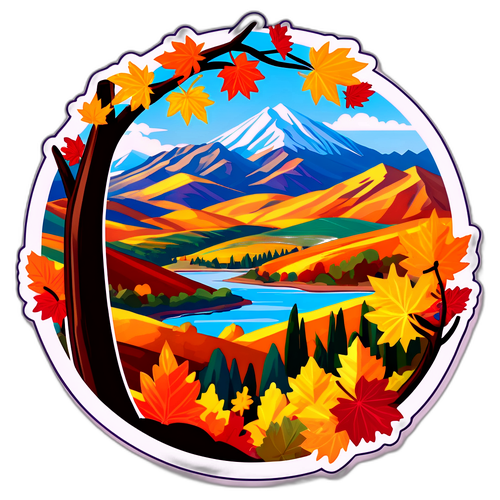 Sticker de Mendoza en Otoño