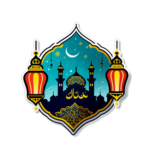 Autocollant festif pour l'Eid al-Adha 2025