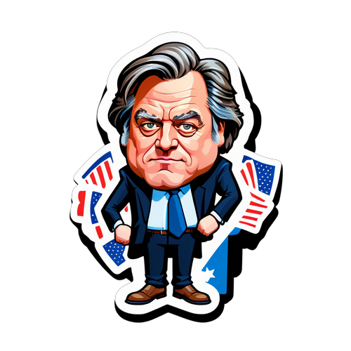 Représentation caricaturale de Steve Bannon