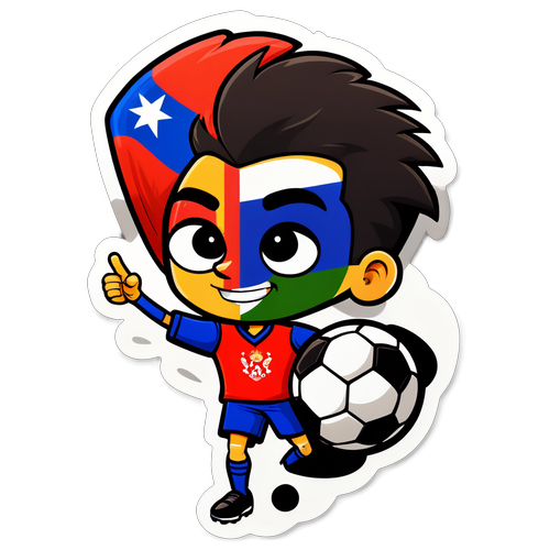 ¡Deja que tu pasión brille! El sticker que todo verdadero fanático del fútbol necesita