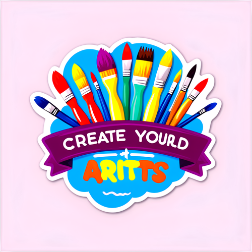 Unleash Your Imagination: Transform Your Space with the 'Create Your World' Sticker!