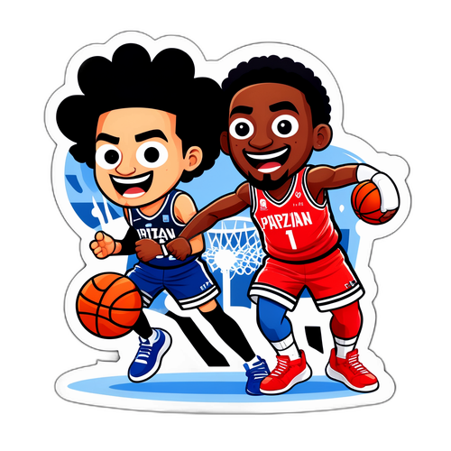 מדבקת כדורסל - חוויה ספורטיבית