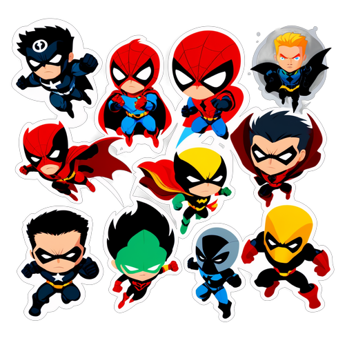 Autocolante cu supereroi din Thunderbolts