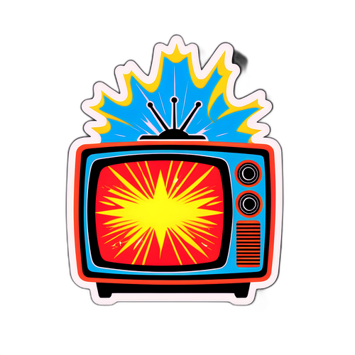 Dynamisk TV2-logo på retrofjernsyn