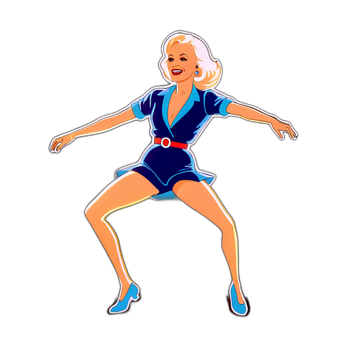 Line Renaud tanssimassa lavalla