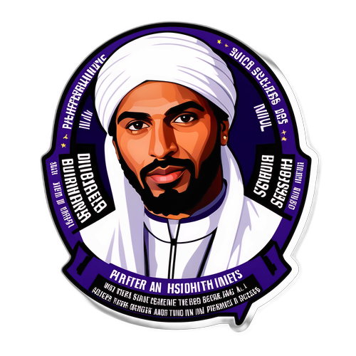Adesivo Ispiratore con Anas Al Sharif