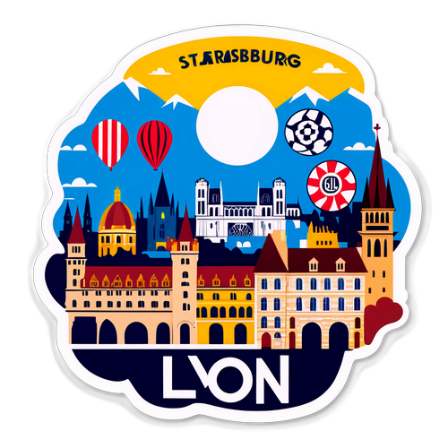 Sticker Lyon vs Strasbourg