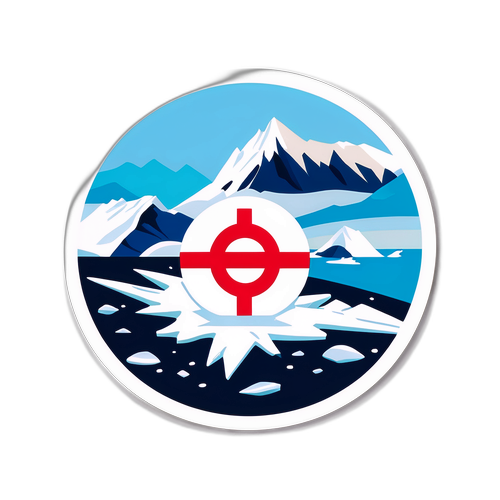 格林兰冰雪特色贴纸