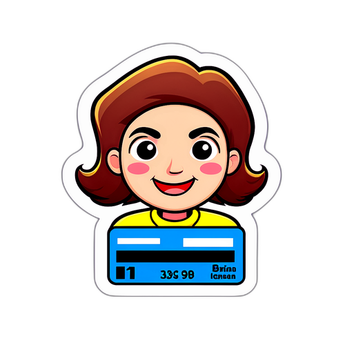 ユーモラスな運転免許証キャラクター