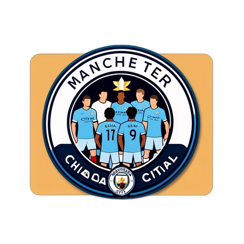 맨체스터 시티와 첼시 팬들이 모인 스티커 디자인