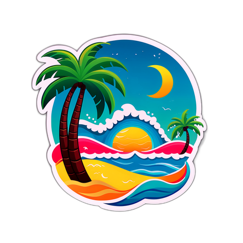 समुद्र तट का दृश्य