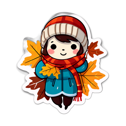 秋冬主题贴纸