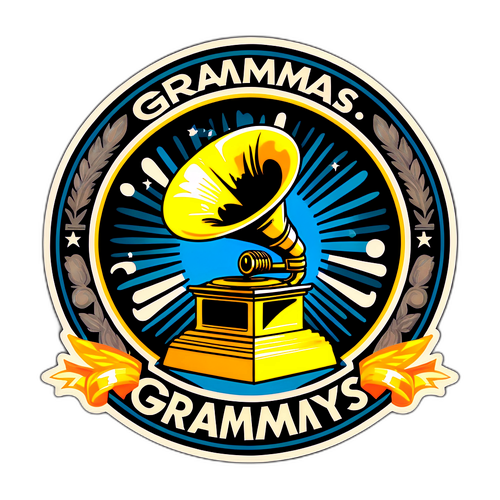 Sticker ya Grammys ya Mtindo wa Nyuma
