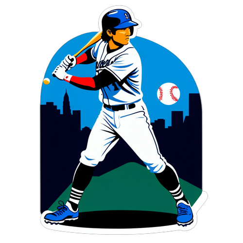 Action-Packed Baseball Scene: Jace Jung Hitting a Home Run