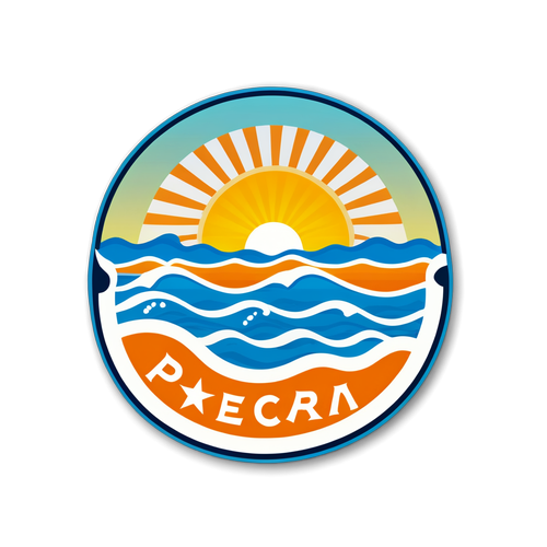 Sticker di Pescara Pineto con logo del Pescara Calcio