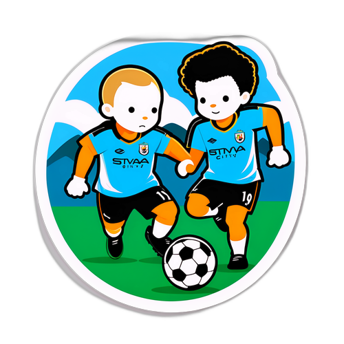 Веселий картонний наклейка: Swansea City проти Manchester City