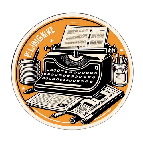 Nostalgisk klistremerke av Berlingske Tidende