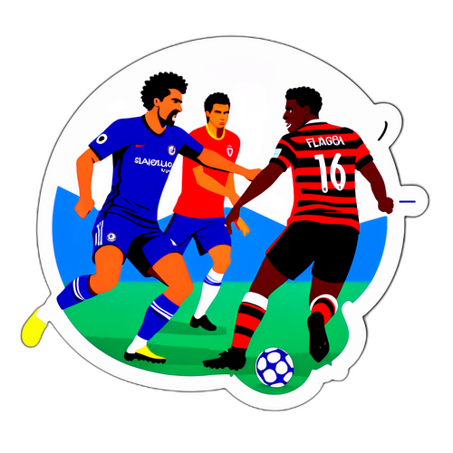 Nálepka: Souboj Flamengo a Chelsea
