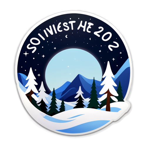 Sticker para sa Winter Solstice: Pinakamahabang Gabi ng Taon 2024