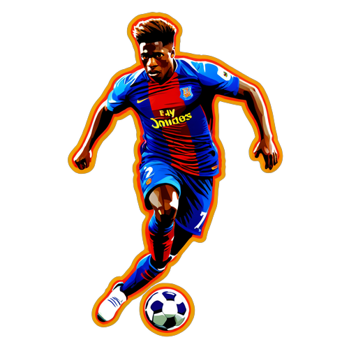 Zaha’nın Futbol Becerilerini Haykıran Dinamik Sticker! Hareket Halindeki Futbolcu ile Enerji Patlaması!