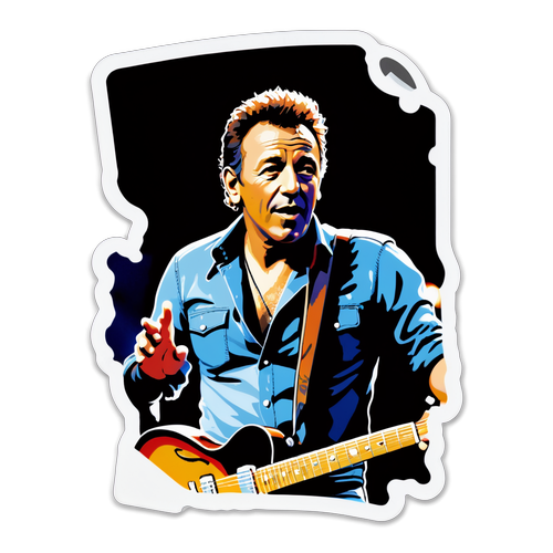 Bruce Springsteen Live i Stockholm: En Sticker som Fångar Magin av Hans Musik och Publikens Energi!