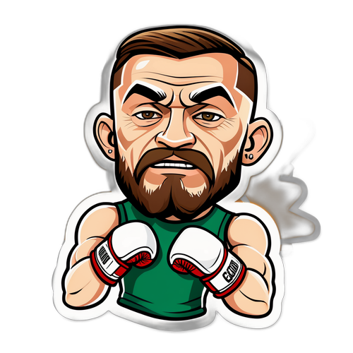 Cartoon Conor McGregor Sticker