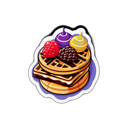 Belgiumi híres édességek matrica