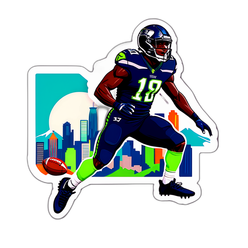Sporty DK Metcalf Sticker