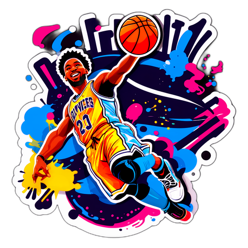 Dynamic Slam Dunk Sticker of Jayce Brown