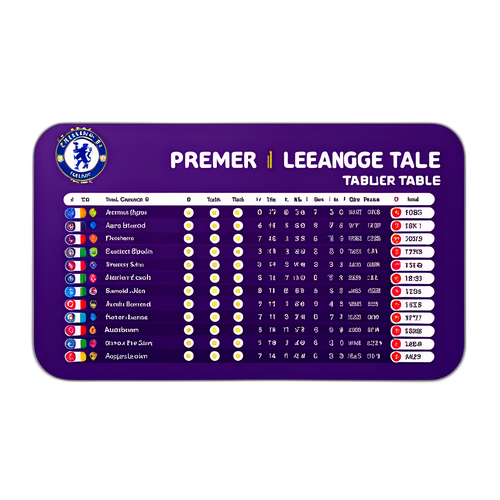 ตารางลีกพรีเมียร์ลีก