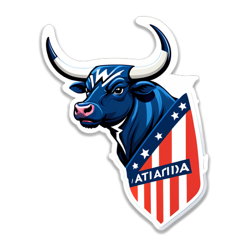 Stiker Banteng Atlético Madrid