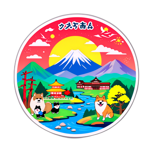 秋田県の風景とキャラクターのデザイン