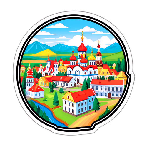 Стікери з видом на місто Волчанськ