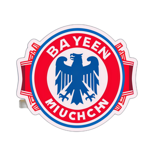 Aufkleber mit dem Bayern München-Logo