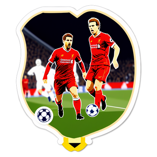 Sticker Liverpool en Action contre le Real Madrid