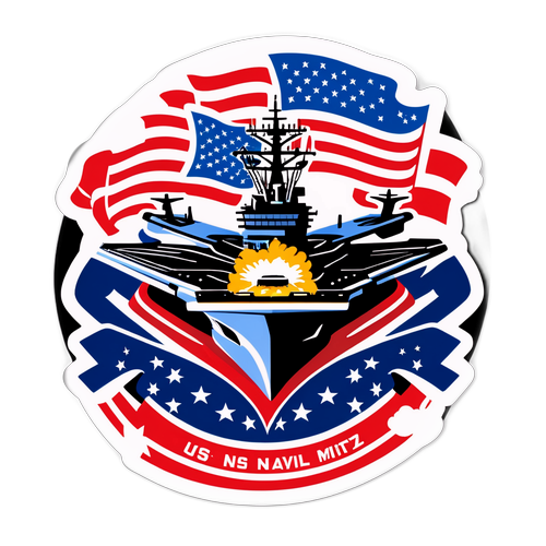 Stiker Patriotik USS Nimitz