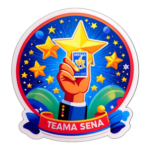 Sticker de Celebração Mega Sena