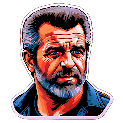 Portrait artistique de Mel Gibson
