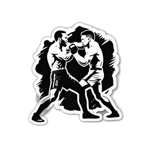 Yoğun MMA Dövüş Sahnesi Stickerı
