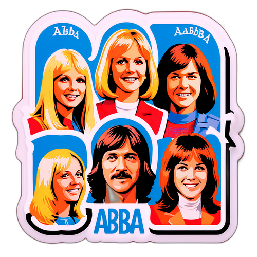 Retro ABBA Sticker
