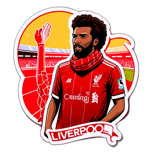 Leidenschaftlicher Liverpool-Fan im Stadion