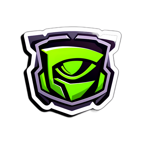 Σχέδιο Αυτοκόλλητου που Σχετίζεται με τις Τεχνολογίες NVIDIA, Αναδεικνύοντας την Επανάσταση στο Gaming